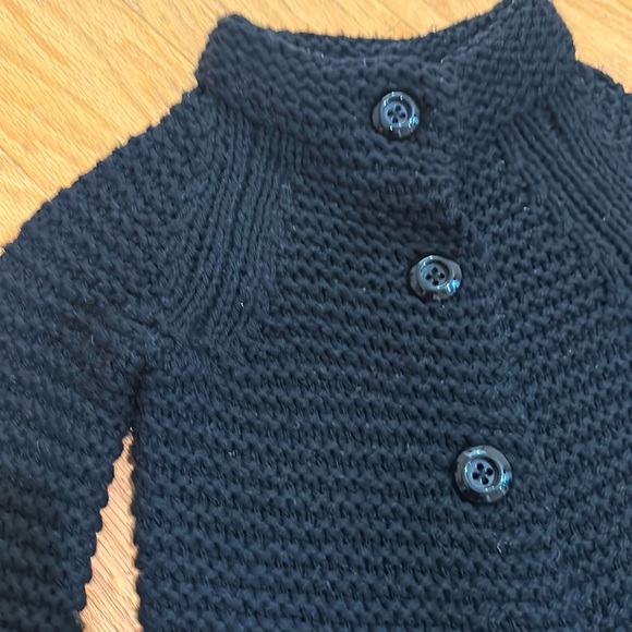 Black Chunky Knit Cardigan by JCrew - Picture 2 of 10